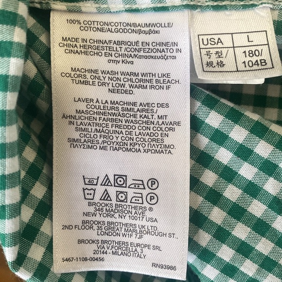Brooks Brothers gingham button down shirt - Picture 5 of 5